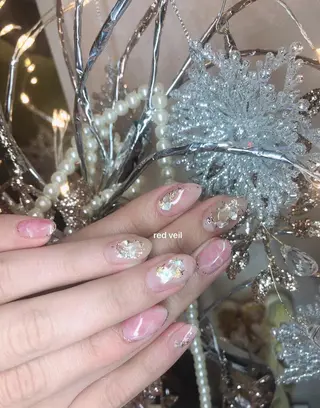 ミディアム ネイル 長さ出し専門 nynaのネイルデザイン