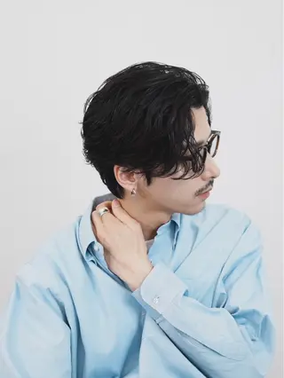 ショート パーマ RETOUCH by fifth メンズサロン【レタッチ バイ フィフス】所属・fifth原宿 A:Ri🧸のヘアスタイル