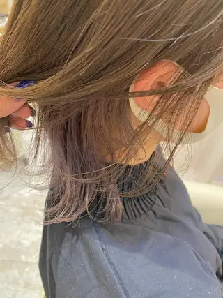 ミディアム カラー ヘアアレンジ Design Color🐰アユミのヘアスタイル