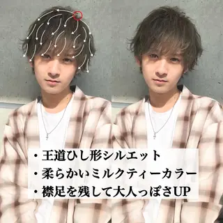 メンズ Loy所属・メンズヘア特化 パーマ 縮毛矯正🔷のヘアスタイル