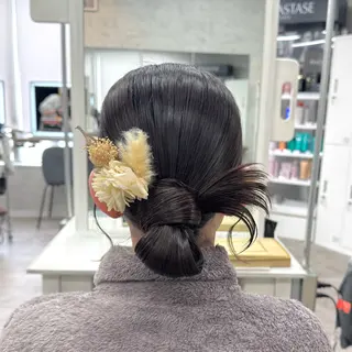 ロング ヘアアレンジ JUNSHIN🦋 ヘアセット／カラーのヘアスタイル