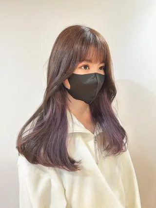 ロング カラー TRENCH 自由が丘所属・TRENCH　相澤 果歩のヘアスタイル