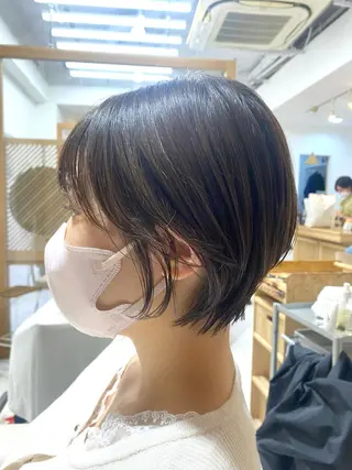 ショート カラー 安永 涼のヘアスタイル