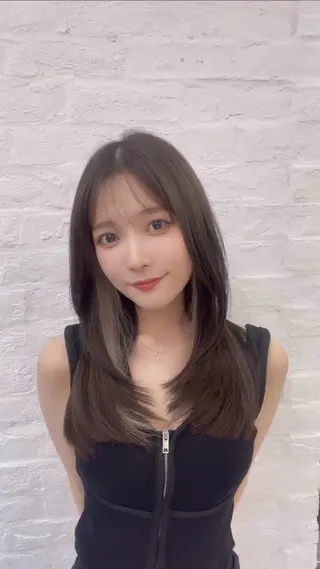 ミディアム カラー 高島大登/顔周り /レイヤーカットのヘアスタイル