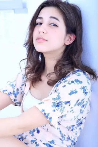 ミディアム 艶髪✨髪質改善カラー 楠本浩子のヘアスタイル