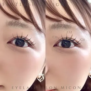 マツエク・マツパ MicoNoa所属・MicoNoa Asamiのマツエク・マツパデザイン