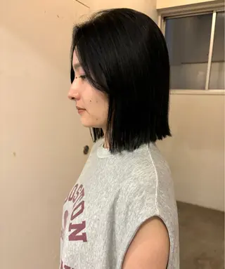 ミディアム カラー やまもと さえのヘアスタイル