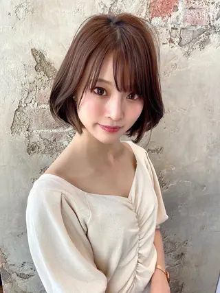 ショート カラー パーマ ヘアアレンジ Surpass所属・🌈小顔似合わせ SHIHO🌈のヘアスタイル
