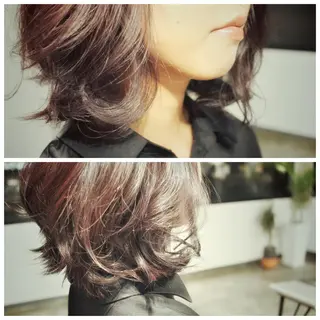 ミディアム カラー BOB🌟ハイトーン /ブリーチ/TAKUのヘアスタイル