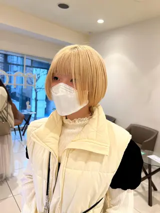 ショート ぷつっとボブ/ 似合わせ🥀原ちひろのヘアスタイル