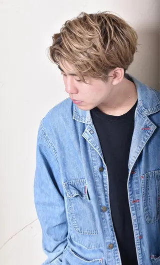 ショート カラー メンズ メンズ特化/パーマ指 名No.1/百瀬太郎のヘアスタイル