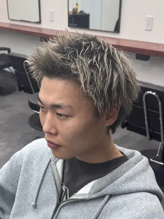 ショート メンズ 柏メンズカットパーマ NO.1タイチのヘアスタイル