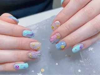 ネイル ネイルサロンエクラ 🫧Shizukaのネイルデザイン