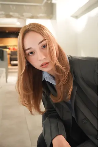 ミディアム LUVISM りきカットモデル募集のヘアスタイル