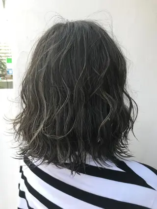 ミディアム カラー メンズカット特化柏駅 徒歩3分LOUのヘアスタイル