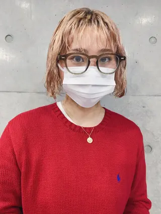 ショート パーマ ボブパーマコテ巻き風 パーマNo1深江秀平のヘアスタイル