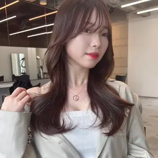 ミディアム カラー パーマ ヘアアレンジ パク・ボミン小野リエ 韓国ハーフ🦊のその他イメージ