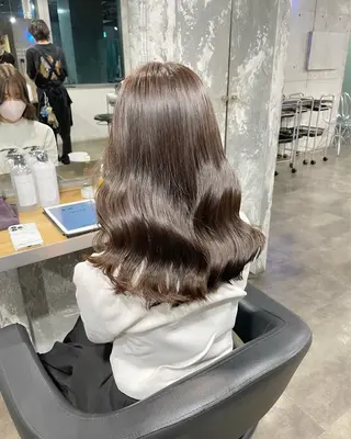 ロング カラー パーマ ヘアアレンジ メンズ 僕なら縮毛矯正してて もブリーチできますのヘアスタイル