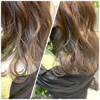 ミディアム カラー ヘアアレンジ 東北No.1完全個室 💐梶谷社長のヘアスタイル