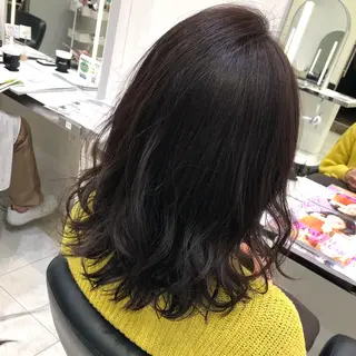 セミロング 岸 保奈美のヘアスタイル