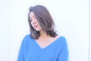 ミディアム カラー 竹内啓太 ボブのヘアスタイル