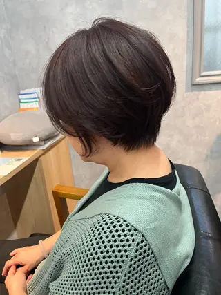 ショート 小山洋次/阪急茨木/ 透明感カラーショートのヘアスタイル