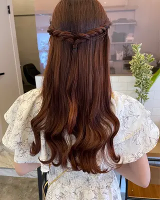 ロング ヒロミ/アレンジ/ アンニュイ/透け感のヘアスタイル