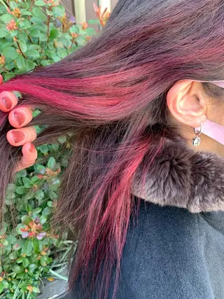 セミロング カラー 店長/髪質改善/ ナチュラル/松若　優のヘアスタイル