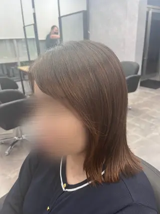 ミディアム 熊谷 有紗のヘアスタイル