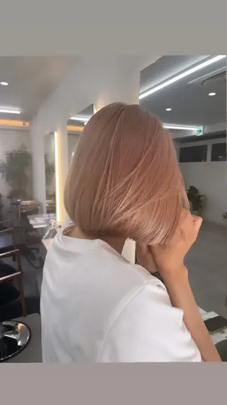 ショート カラー RIENS♡xrea 山本優舞のヘアスタイル