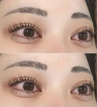 マツエク・マツパ 透明感カラー🎀／ マツエクのヘアスタイル