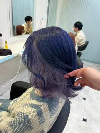 ミディアム カラー ブリーチカラー 🩵MIZUKIのヘアスタイル