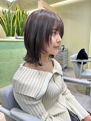 ショート ボブ/ぱつっとボブ/ 谷口 海星のヘアスタイル