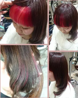 セミロング カラー 嶋田 ゆきのヘアスタイル