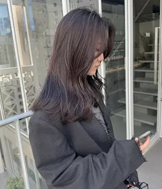 ロング 🎀韓国/艶髪/暗髪 🎀 柚月🫧立川駅のヘアスタイル
