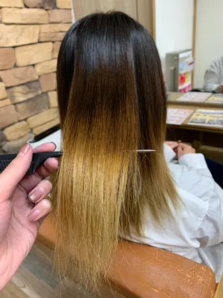 セミロング パーマ どんな髪も綺麗に✨ 髪質改善×縮毛矯正のヘアスタイル