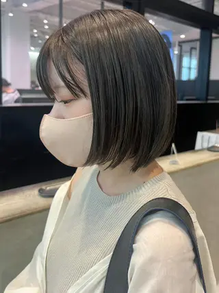 ミディアム カラー パーマ ヘアアレンジ ITbyALBUM 中野店のヘアスタイル