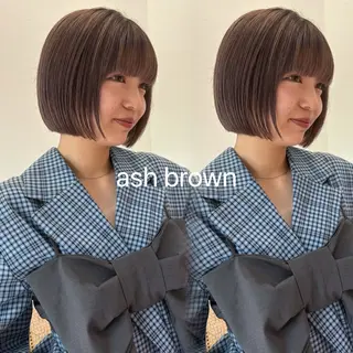 ショート カラー ひなた 艶カラー/渋谷のヘアスタイル