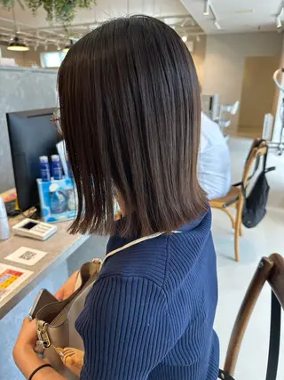 ミディアム カラー 永野真也 透明感カラー🪞のヘアスタイル