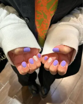 メンズ ネイル ボブ/暖色カラー コウボヒカルのヘアスタイル