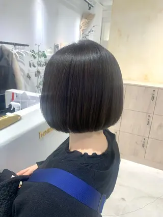 カラー ボブ/美髪矯正 /佐藤　奈巳のヘアスタイル