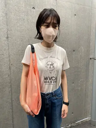 ミディアム パーマ 土屋 美賀のヘアスタイル