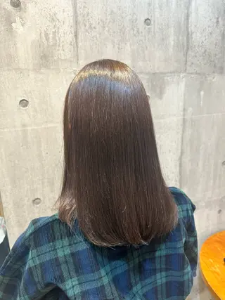 ミディアム カラー hair make rely所属・渡部 楓葉のヘアスタイル