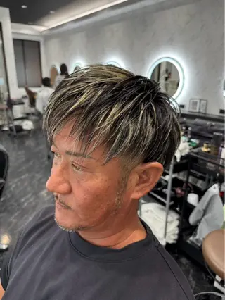 ショート カラー メンズ Lohas Asatoのヘアスタイル