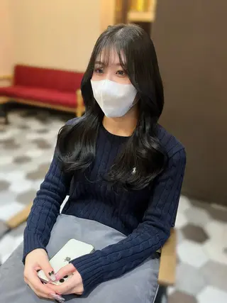 カラー ヘアアレンジ 似合わせ顔まわり カット💛森尾真由美のヘアスタイル