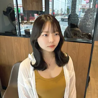 セミロング Natsuki/韓国 ボブ/レイヤーカットのヘアスタイル