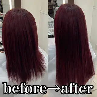 ロング カラー 羽エクステ/シール エクステ/横浜駅5分のヘアスタイル