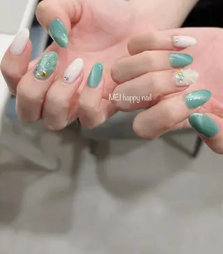 ネイル 北浦和 自爪育成ケアのネイルデザイン