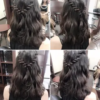 ミディアム ヘアアレンジ 沢田 瞳のヘアスタイル
