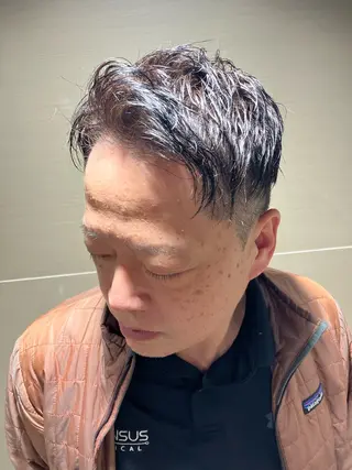 ショート カラー メンズ BroTokyo Barbershop 有楽町店所属・SAKI SAKIのヘアスタイル